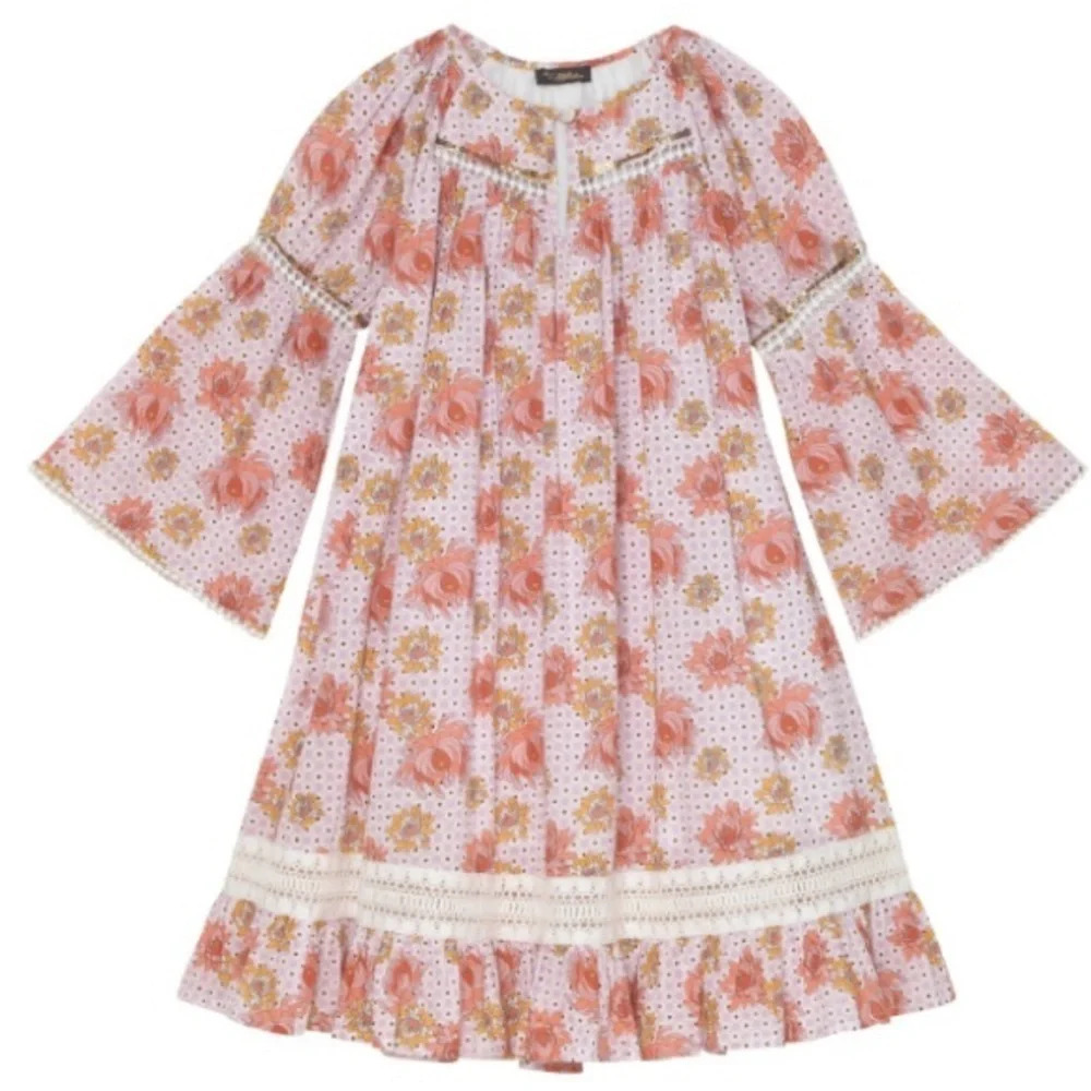 Velveteen Jacqueline Floral Prairie Dress 12‎